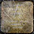 Stolperstein Hektorstraße 5 Margarete Kapauner