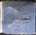 Stolperstein für Alice Mayer (Titusstraße 10)