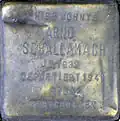 Stolperstein für Arno Schallamach (Brüsseler Platz 9)