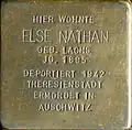 Stolperstein für Else Nathan (Brüsseler Straße 104)