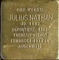 Stolperstein für Julius Nathan (Brüsseler Straße 104)
