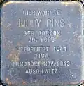 Stolperstein für Liddy Pins (Peterstrasse 26)