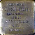 Stolperstein für Meta Schoenfeld (Brabanter Straße 19)