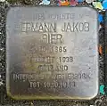 Stolperstein für Jakob Bier (Hülchrather Straße 6)