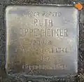 Stolperstein für Ruth Oppenheimer (Hülchrather Straße 6)