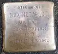Stolperstein für Max Metzger (Hansaring 109)