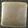 Stolperstein für Erika Jenny Ranzenberg (Melchiorstraße 25)