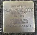 Stolperstein für Rosa Ranzenberg (Melchiorstraße 25)