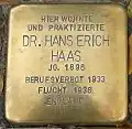 Stolperstein für Hans Erich Haas (Riehler Straße 13)