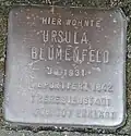 Stolperstein Ursula Blumenfeld (Wörthstraße 17)
