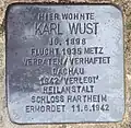 Stolperstein Karl Wust