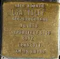 Stolperstein für Olga Wolff (Brabanter Straße 18)