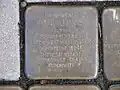 der Stolperstein für Paul Jonas