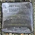 Stolperstein für Oskar&nbsp;Ansbach