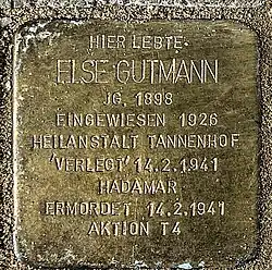 Stolperstein Else Gutmann