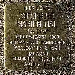 Stolperstein Siegfried Marienthal