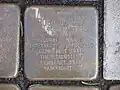 der Stolperstein für Rosa Jonas