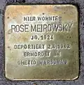 Stolperstein für Rose Meirowsky