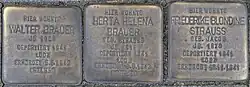 Stolpersteine für die Familien Brauer und Strauss