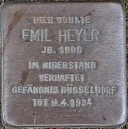 Stolperstein für Emil Heyer