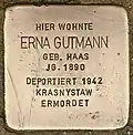 Stolperstein für Erna Gutmann