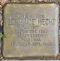 Stolperstein für Gertrude Hecht (Werderstr. 29)