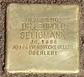 Stolperstein für Leopold Seligmann (Hohenzollernring 1-3)