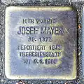 Stolperstein für Josef Mayer (Agrippastraße/Kämmergasse)