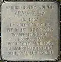 Stolperstein für Adam Kurz (Meininger Straße 1)