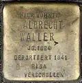 Stolperstein für Albrecht Waller (Bonner Straße 33)