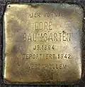 Stolperstein für Dore Baumgarten (Zülpicher Straße 189)