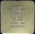 Stolperstein für Dr. Henny Deutsch (Roonstraße 52)