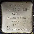 Stolperstein für Dr. Max Günther (Hohenstaufenring 31)