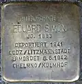 Stolperstein für Eduard Simon (Spichernstraße 57)