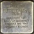 Stolperstein für Elfriede Nathan (Lothringer Straße 39)