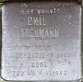 Stolperstein für Emil Treumann (Kaesenstraße 24)