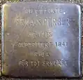 Stolperstein für Erna Sperber (Zwirner Straße 33)