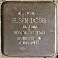 Stolperstein für Eugen Jacobi (Unkeler Straße 23)