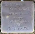 Stolperstein für Frieda Marx (Rubensstraße 33)