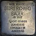 Stolperstein für Georg Richard Bader (Engelbertstraße 12)