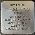 Stolperstein für Hermann Caro (Vogelsanger Straße 1)