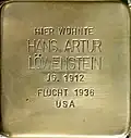 Stolperstein für Hans Artur Löwenstein (Riehler Straße 23)