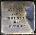 Stolperstein für Hans Osser (Marsilstein 5)