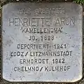 Stolperstein für Henriette Aron (Metzer Straße 31)