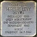 Stolperstein für Herbert Levy (Saarstraße 1)