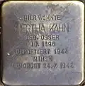 Stolperstein für Hertha Kahn (Remigiusstraße 45)