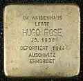 Stolperstein für Hugo Rose