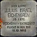 Stolperstein für Julius Israel Eichengrün (Lübecker Straße 22)