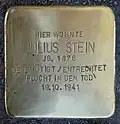 Stolperstein für Julius Stein (Wilhelm-Waldeyer-Straße 16)