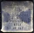Stolperstein für Karl H. Raphaelson (Engelbertstraße 44)